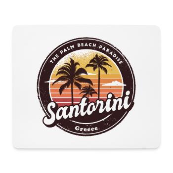 Santorin, Grèce, mer Égée, grec - Tapis de souris (format paysage) - blanc - Devant