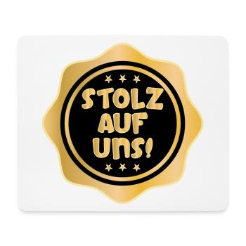 STOLZ AUF UNS FAMILIE - Mousepad (Querformat) - Weiß - Vorne