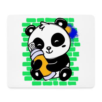Graffiti Panda Zeichnen Illustration Spraydose - Mousepad (Querformat) - Weiß - Vorne
