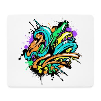 Graffiti Art Drawing Illustration Street Art - Mouse Pad (horizontal) - white - Front