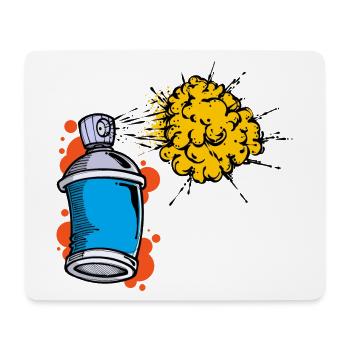 Zeichnen Illustration Graffiti Spraydose Sprayer - Mousepad (Querformat) - Weiß - Vorne