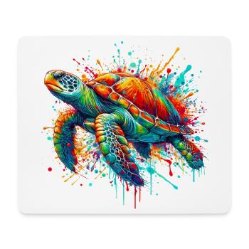 Turtle - Mouse Pad (horizontal) - white - Front
