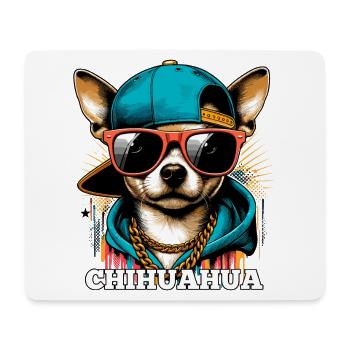 Cool Chihuahua Dog Sunglasses Gift - Mouse Pad (horizontal) - white - Front