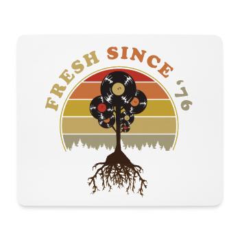 Fresh sinde 1976 - Mousepad (Querformat) - Weiß - Vorne