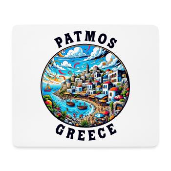 Patmos Greece Vacation Aegean Sea Bay - Mouse Pad (horizontal) - white - Front
