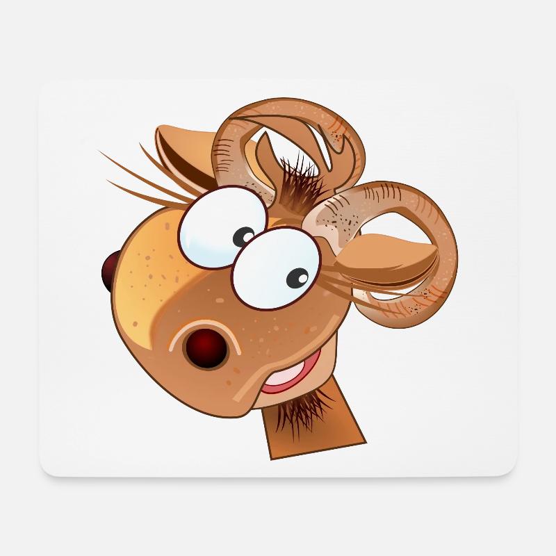 LUSTIGER WIDDER STERNZEICHEN GEBURTSTAG - Mousepad (Querformat) - Weiß