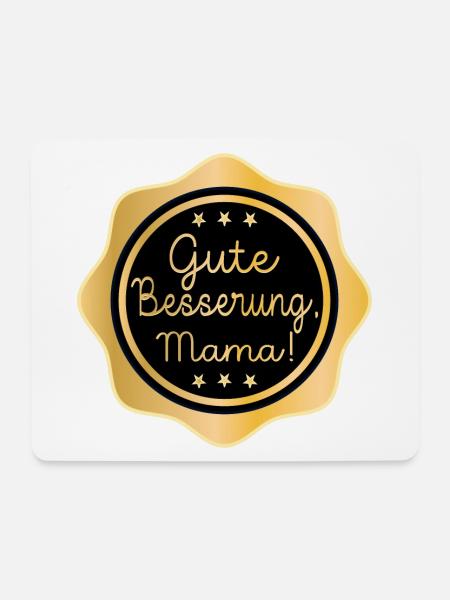 Gute Besserung Mama - Krankenhaus - Mousepad (Querformat) - Weiß