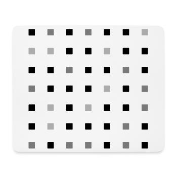 Grille carrée - Tapis de souris (format paysage) - blanc - Devant