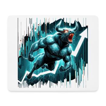 Finance Stocks Taurus Bull Wall Street Gift - Mouse Pad (horizontal) - white - Front