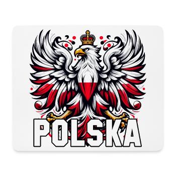 Polen Polska polnisch rot weiß Geschenk - Mousepad (Querformat) - Weiß - Vorne