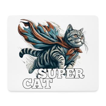 Super Cat British Shorthair BKH Tabby - Mouse Pad (horizontal) - white - Front