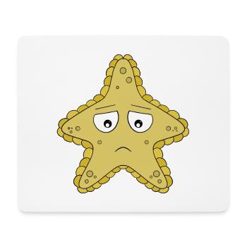 Sad Starfish - Mouse Pad (horizontal) - white - Front
