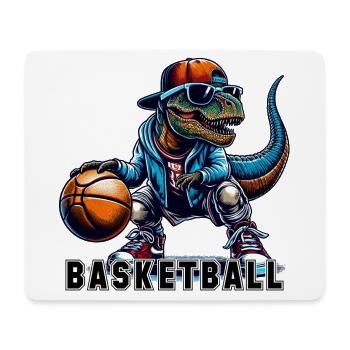 Basketball T-Rex Dinosaur Gift - Mouse Pad (horizontal) - white - Front