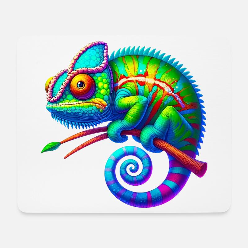 Chameleon - Mouse Pad (horizontal) - white