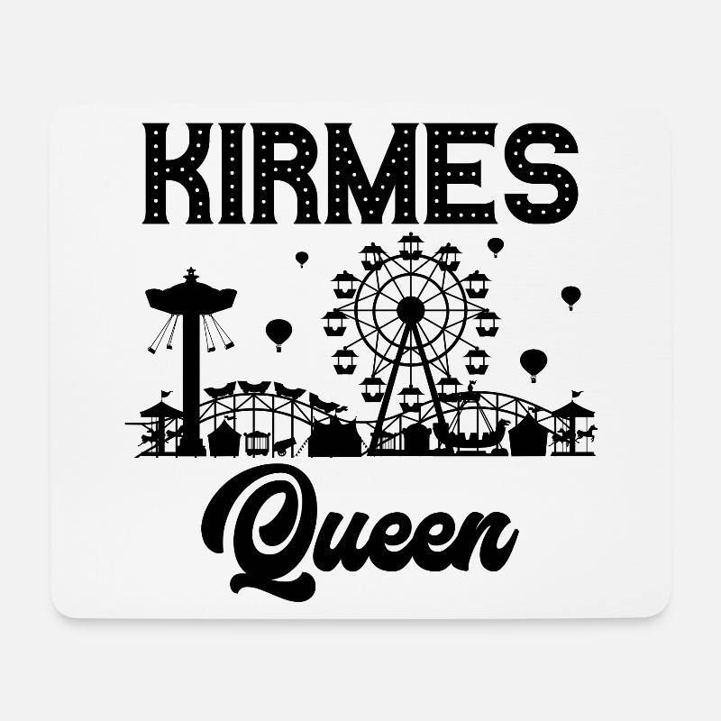 Kirmes Königin Jahrmarkt Rummel Volksfest - Mousepad (Querformat) - Weiß