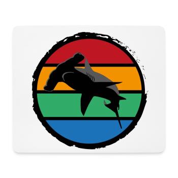 14 Hammerhai sunset - Mousepad (Querformat) - Weiß - Vorne