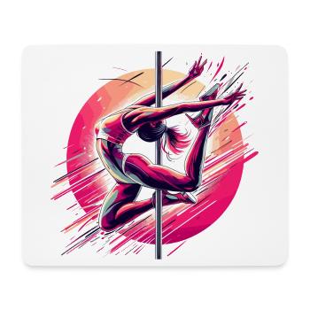 Pole Dance Dynamics Pink Gift - Mouse Pad (horizontal) - white - Front