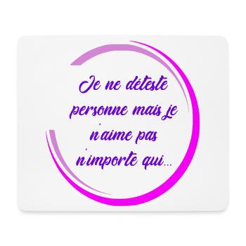 I don't hate anyone - Mouse Pad (horizontal) - white - Front