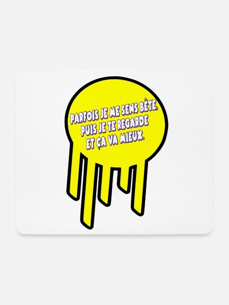 Manchmal fühle ich mich dumm - Mousepad (Querformat) - Weiß