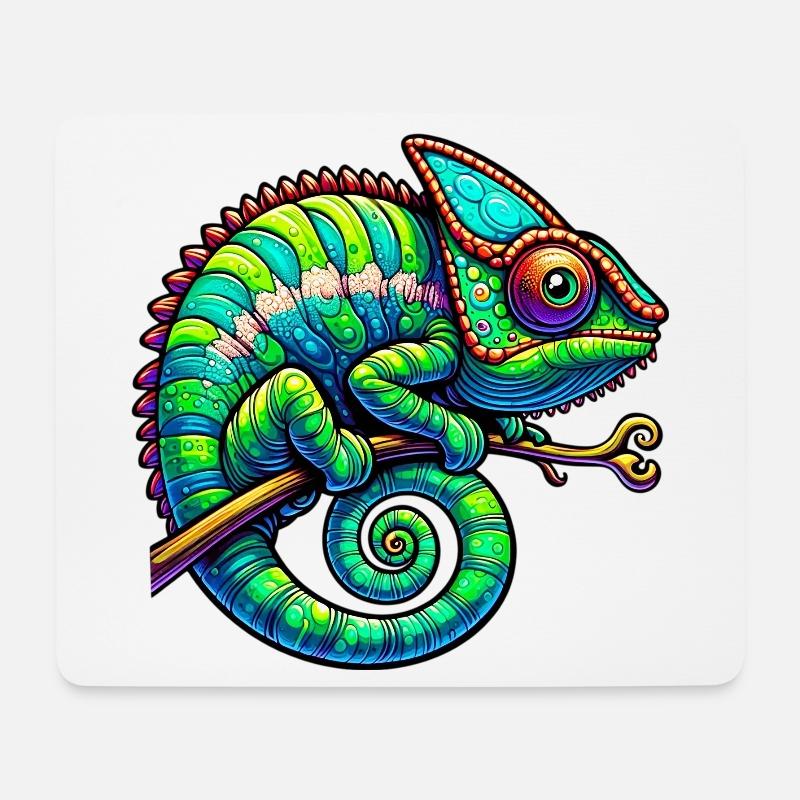 Chameleon - Mouse Pad (horizontal) - white