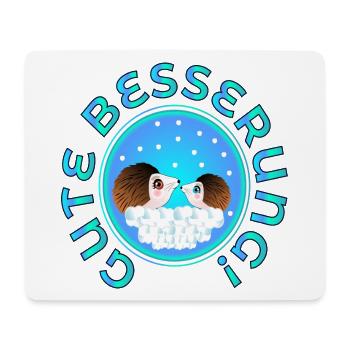 GUTE BESSERUNG PAARE - IGEL - Mousepad (Querformat) - Weiß - Vorne