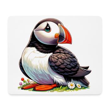 Puffin - Mouse Pad (horizontal) - white - Front