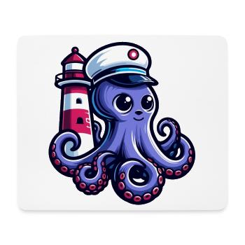 Octo-Navigator: Guiding Light of the Seas - Mouse Pad (horizontal) - white - Front