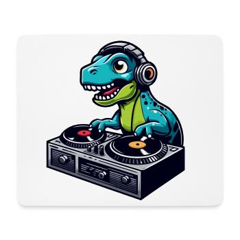 Dino Decks : Le maître de la musique mésozoïque - Tapis de souris (format paysage) - blanc - Devant