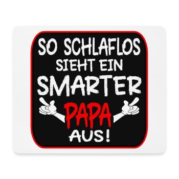 SCHLAFLOSER PAPA VATERTAG - Mousepad (Querformat) - Weiß - Vorne