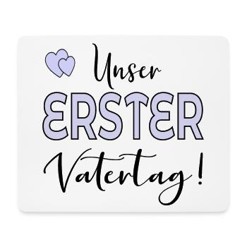 UNSER ERSTER VATERTAG BABY PAPA - Mousepad (Querformat) - Weiß - Vorne