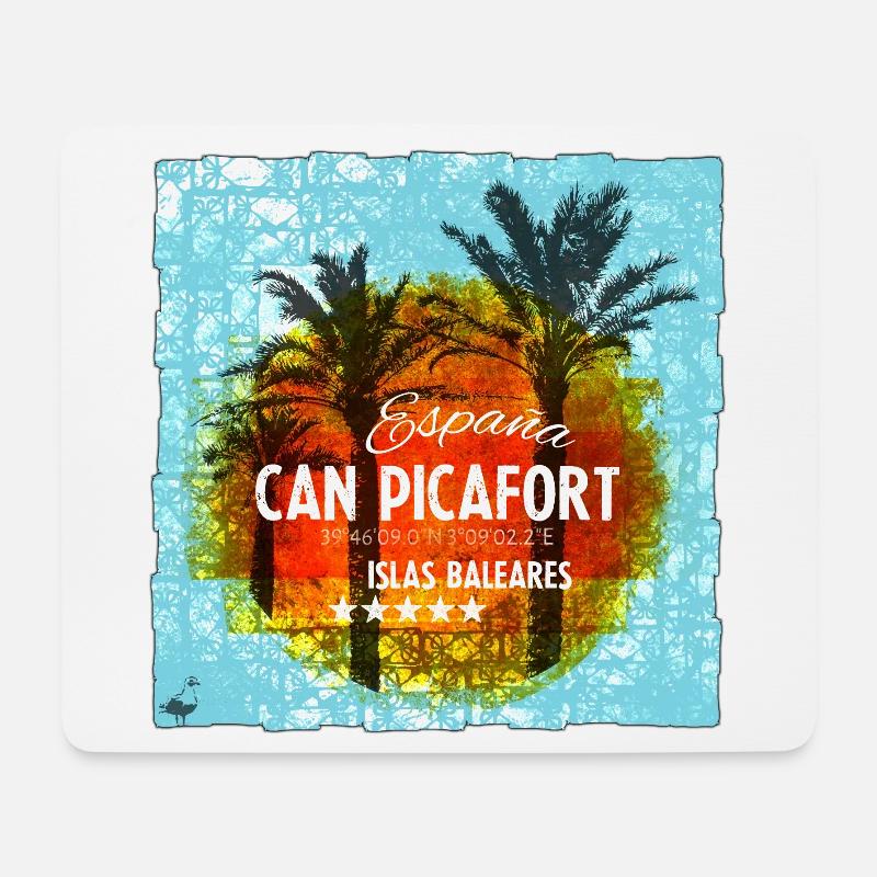 Can Picafort - Mousepad (Querformat) - Weiß