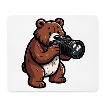 Shutterbear : le photographe de la nature sauvage - Tapis de souris (format paysage) - blanc - Devant