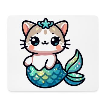 Purrmaid Sparkle: The Sea Kitten - Mouse Pad (horizontal) - white - Front