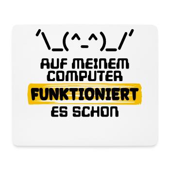 Programmeur de script de code de déclaration du développeur - Tapis de souris (format paysage) - blanc - Devant
