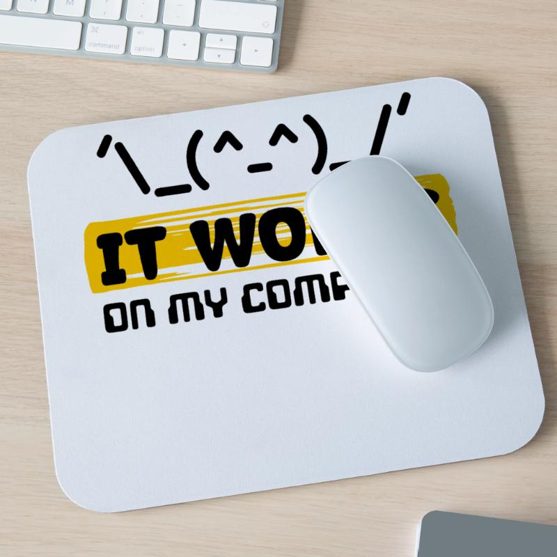 Déclaration du développeur Coden Scripting Computer Geek Tapis de souris (format paysage)