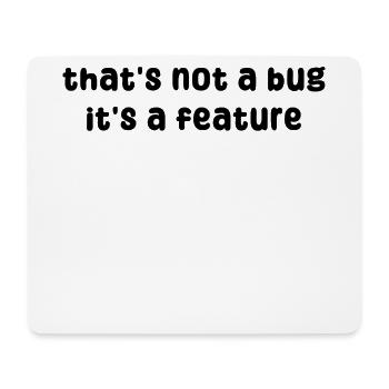 Developer Geek Bugs Code Computer Science Statement - Mouse Pad (horizontal) - white - Front