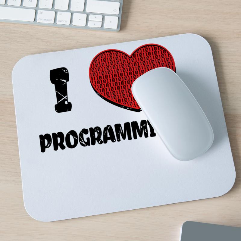 Developer Herz Webentwickler Statement Computer Mousepad (Querformat)
