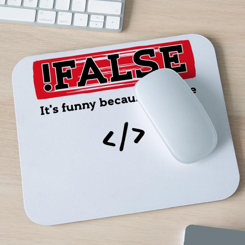 Code Debug Programmer Developer Funny Sayings Mouse Pad (horizontal)