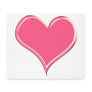 Heart ❤️ Love - Mouse Pad (horizontal) - white - Front