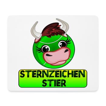 STERNZEICHEN STIER TENNIS - Mousepad (Querformat) - Weiß - Vorne