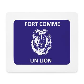 Stark wie ein Löwe - Mousepad (Querformat) - Weiß - Vorne