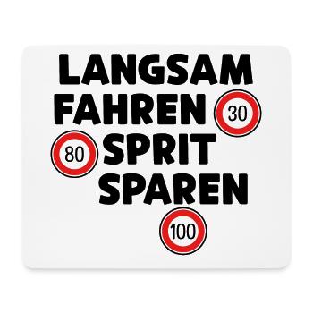 Tankstelle Tanken Statement Antrieb Benzin Motor - Mousepad (Querformat) - Weiß - Vorne