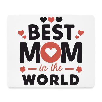 Beste Mama der Welt - Mousepad (Querformat) - Weiß - Vorne