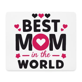 Beste Mama der Welt - Mousepad (Querformat) - Weiß - Vorne
