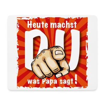 Vatertag ist angesagt - Mousepad (Querformat) - Weiß - Vorne