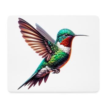 Colibri - Tapis de souris (format paysage) - blanc - Devant
