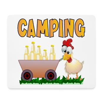 CAMPING GETRÄNKE - Mousepad (Querformat) - Weiß - Vorne