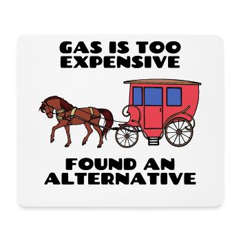Tanken Cooler Spruch Energiespeicher Strom - Mousepad (Querformat) - Weiß - Vorne