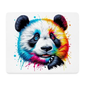 Panda - Mousepad (Querformat) - Weiß - Vorne