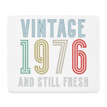Vintage 1976 - Mousepad (Querformat) - Weiß - Vorne